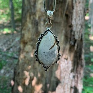 Calais pendant gemstone necklace